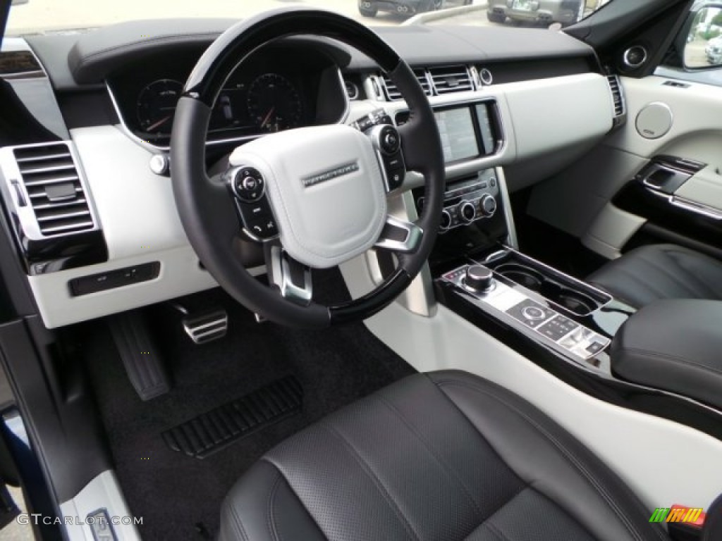 Ebony/Ivory Interior 2014 Land Rover Range Rover Supercharged Photo #99722101