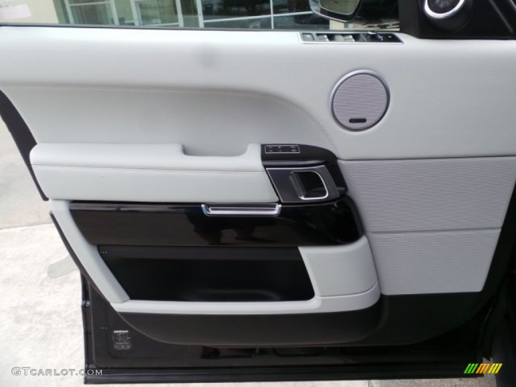 2014 Land Rover Range Rover Supercharged Ebony/Ivory Door Panel Photo #99722194