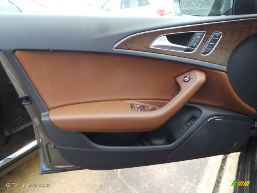 2015 A6 2.0T Premium Plus quattro Sedan - Dakota Gray Metallic / Nougat Brown photo #9
