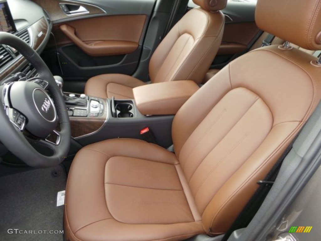 2015 A6 2.0T Premium Plus quattro Sedan - Dakota Gray Metallic / Nougat Brown photo #12