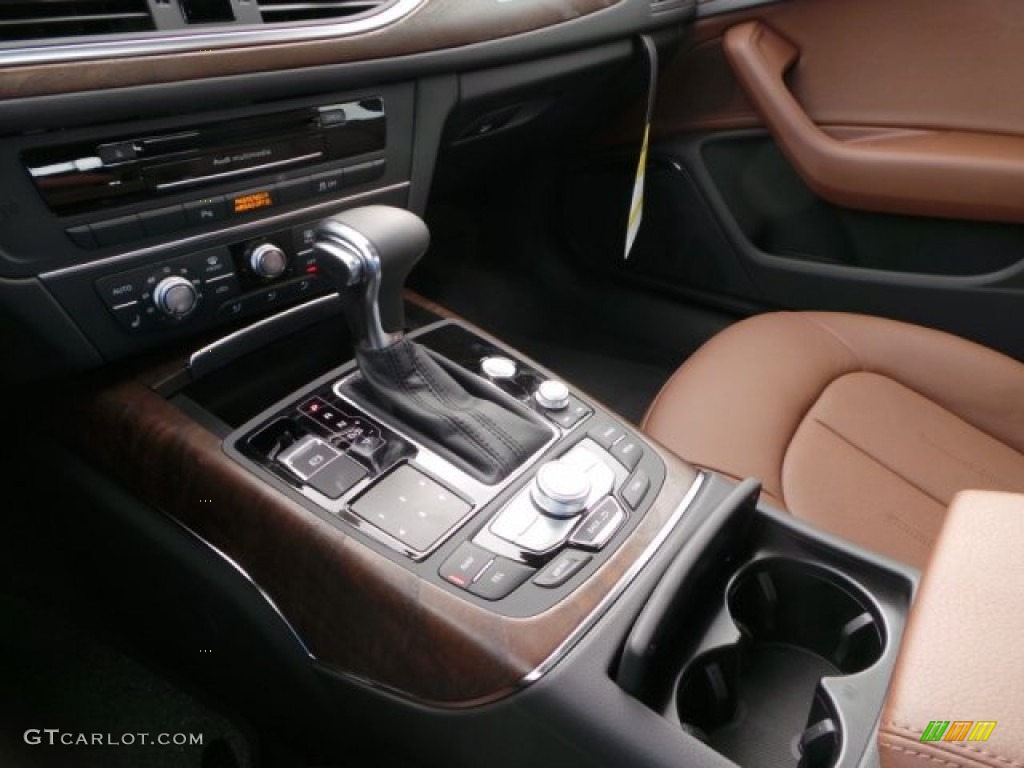 2015 A6 2.0T Premium Plus quattro Sedan - Dakota Gray Metallic / Nougat Brown photo #15