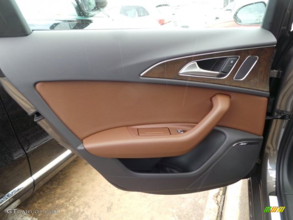 2015 A6 2.0T Premium Plus quattro Sedan - Dakota Gray Metallic / Nougat Brown photo #24