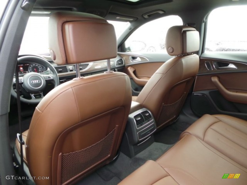 2015 A6 2.0T Premium Plus quattro Sedan - Dakota Gray Metallic / Nougat Brown photo #25