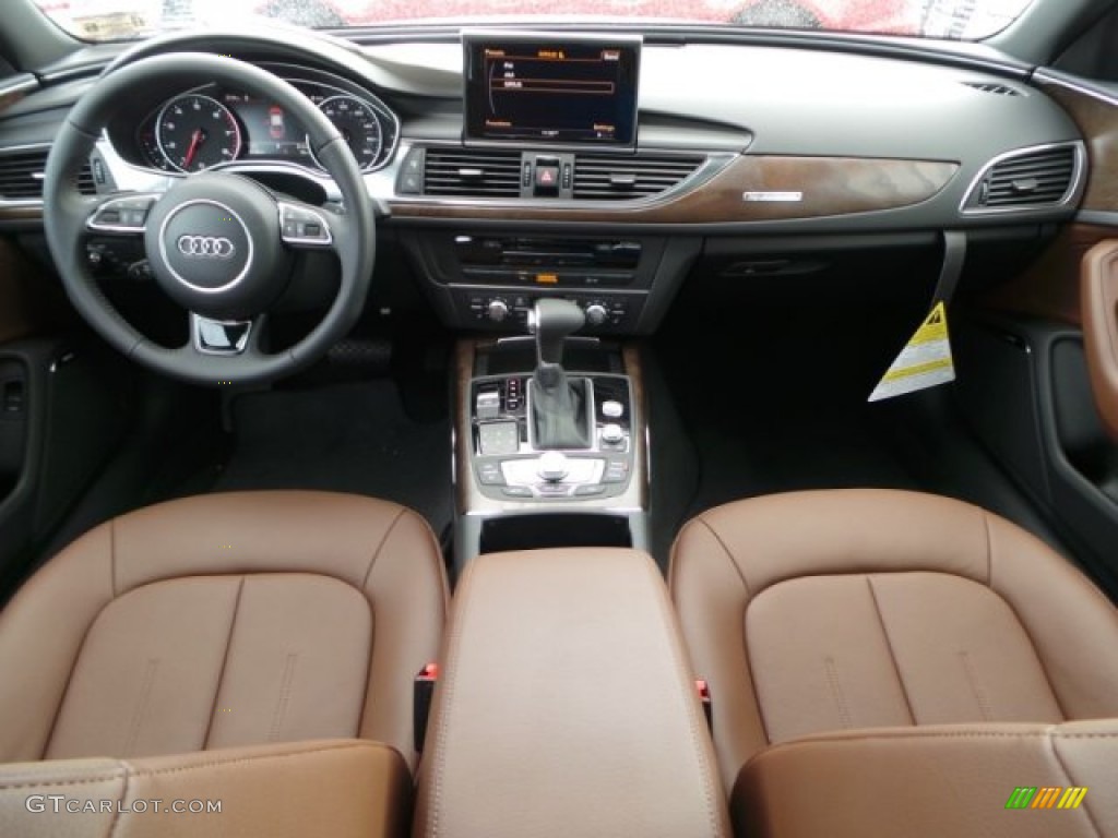 2015 A6 2.0T Premium Plus quattro Sedan - Dakota Gray Metallic / Nougat Brown photo #27