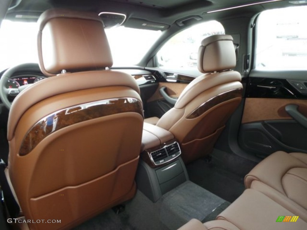 Nougat Brown Interior 2015 Audi A8 L 3.0T quattro Photo #99726797