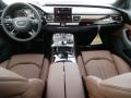 Nougat Brown 2015 Audi A8 L 3.0T quattro Dashboard