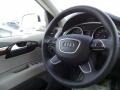 2015 Audi Q7 Limestone Gray Interior Steering Wheel Photo