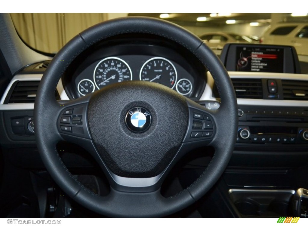 2015 3 Series 320i Sedan - Alpine White / Black photo #9