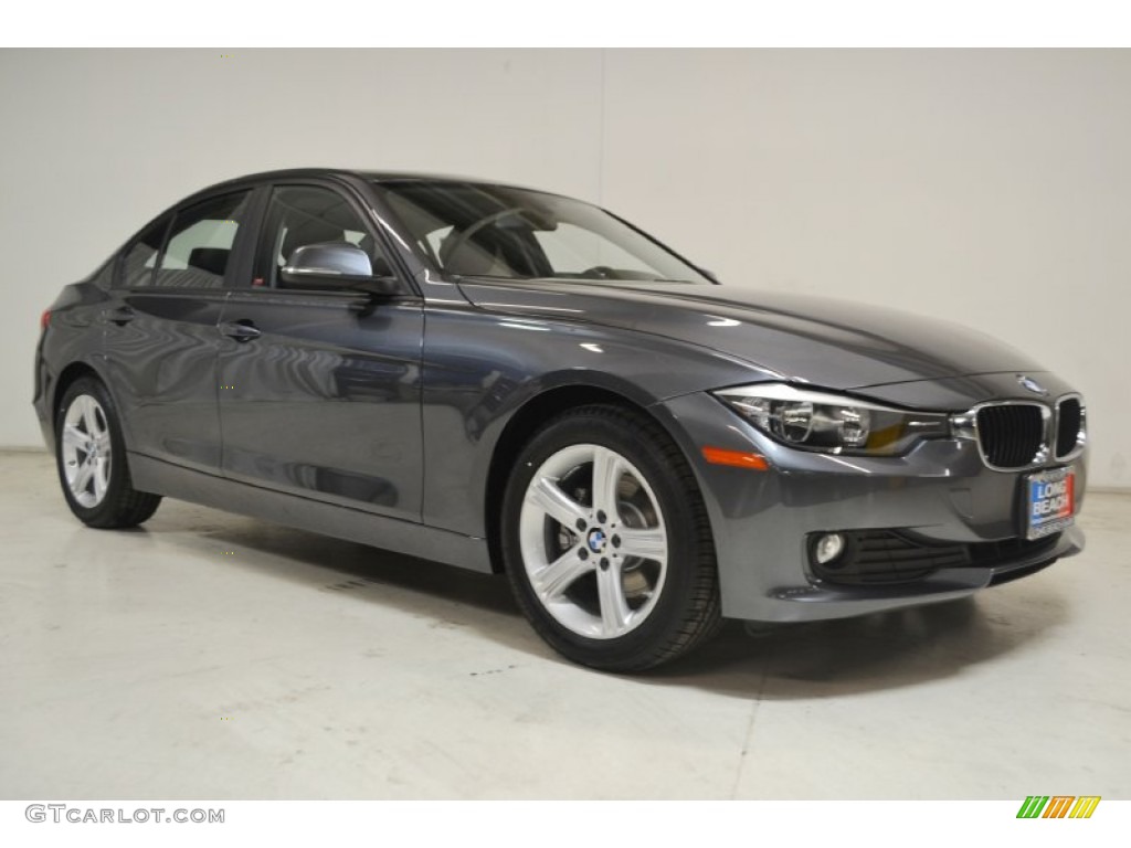 2015 3 Series 320i Sedan - Mineral Grey Metallic / Black photo #2