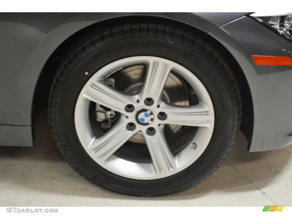 2015 3 Series 320i Sedan - Mineral Grey Metallic / Black photo #3