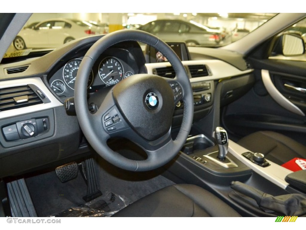 2015 3 Series 320i Sedan - Mineral Grey Metallic / Black photo #6