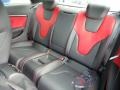 2015 Audi RS 5 Black Perforated Milano Interior Rear Seat Photo