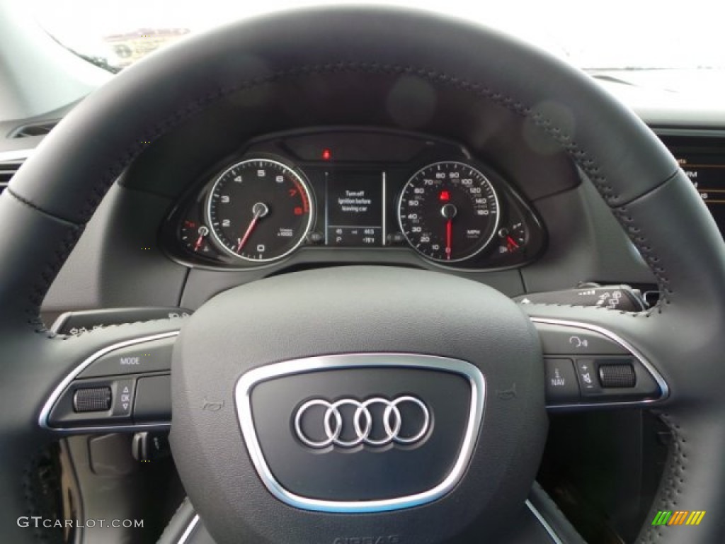 2015 Audi Q5 2.0 TFSI Premium Plus quattro Black Steering Wheel Photo #99730087