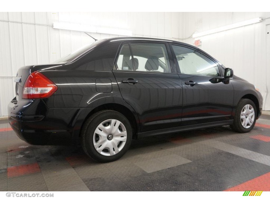 Super Black 2010 Nissan Versa 1.8 S Sedan Exterior Photo #99730143