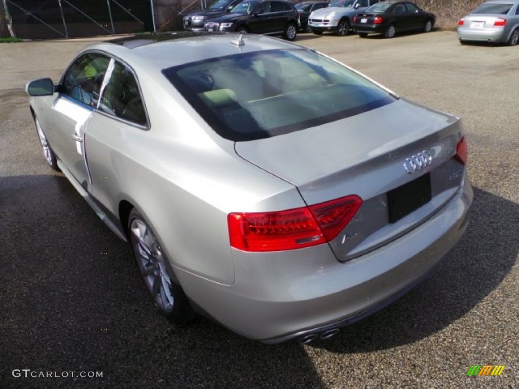 2015 A5 Premium Plus quattro Coupe - Cuvee Silver Metallic / Velvet Beige photo #4