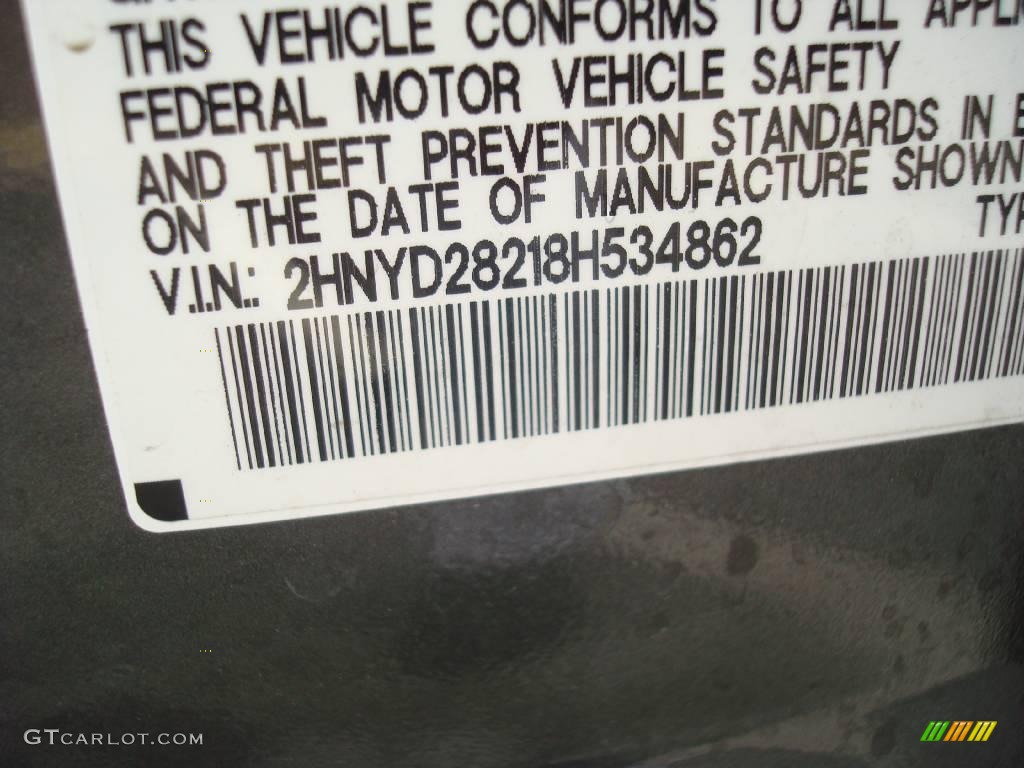 2008 MDX  - Sterling Gray Metallic / Taupe photo #30