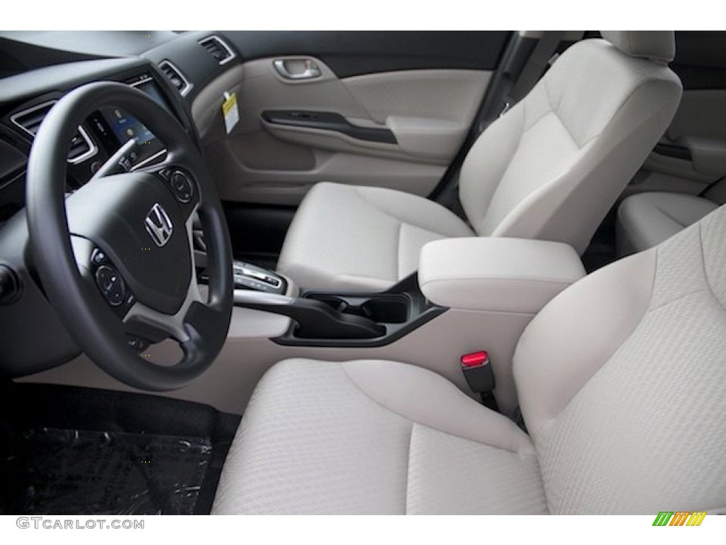 2015 Civic SE Sedan - Taffeta White / Beige photo #10