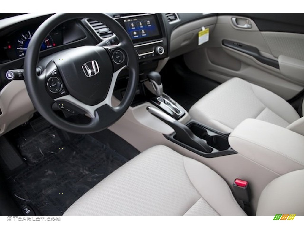 Beige Interior 2015 Honda Civic SE Sedan Photo #99734677