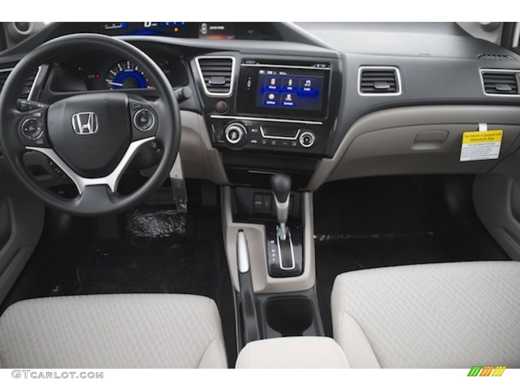 2015 Honda Civic SE Sedan Beige Dashboard Photo #99734773
