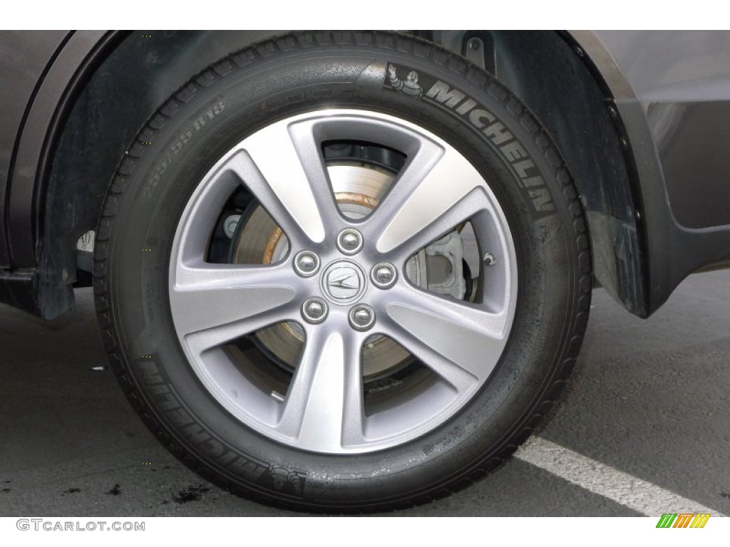 2012 MDX SH-AWD Technology - Polished Metal Metallic / Parchment photo #9