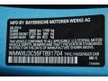 B86: Electric Blue Metallic 2015 Mini Cooper S Hardtop 4 Door Color Code
