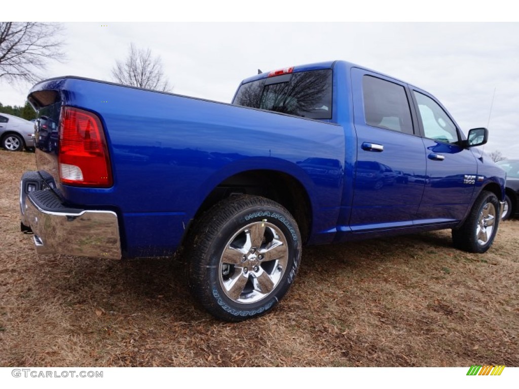 Blue Streak Pearl 2015 Ram 1500 Big Horn Crew Cab Exterior Photo #99737025