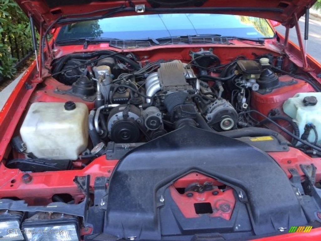 1989 Camaro IROC-Z Convertible - Bright Red / Gray photo #3