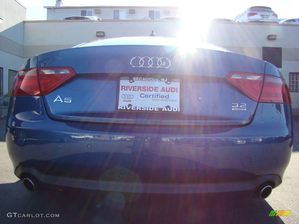 2008 A5 3.2 quattro Coupe - Aruba Blue Pearl Effect / Light Grey photo #27