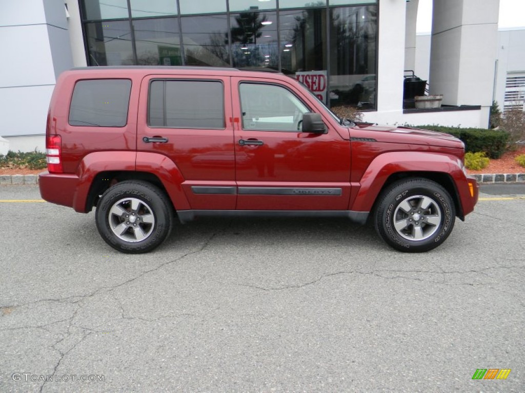 Red Rock Crystal Pearl 2009 Jeep Liberty Sport 4x4 Exterior Photo #99737505
