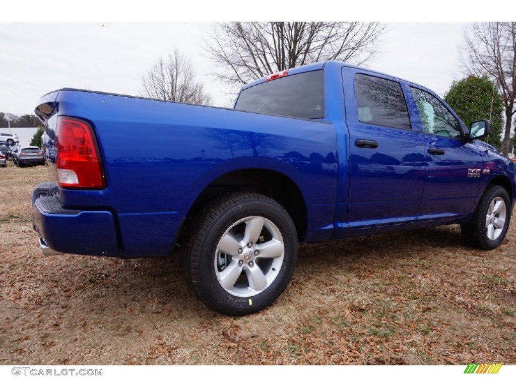 2015 1500 Express Crew Cab - Blue Streak Pearl / Black/Diesel Gray photo #3