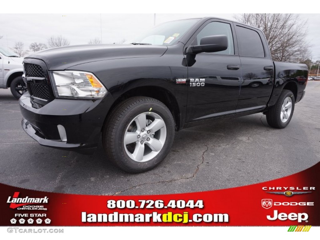 2015 1500 Express Crew Cab - Black / Black/Diesel Gray photo #1