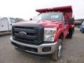 2015 Vermillion Red Ford F350 Super Duty XL Regular Cab 4x4 Dump Truck  photo #7