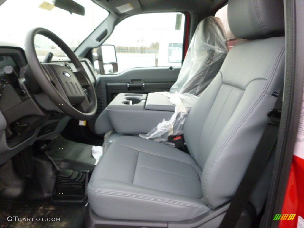 2015 Ford F350 Super Duty XL Regular Cab 4x4 Dump Truck Front Seat Photo #99738288