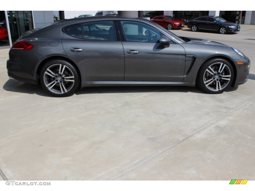 Agate Grey Metallic 2014 Porsche Panamera Standard Panamera Model Exterior Photo #99738648