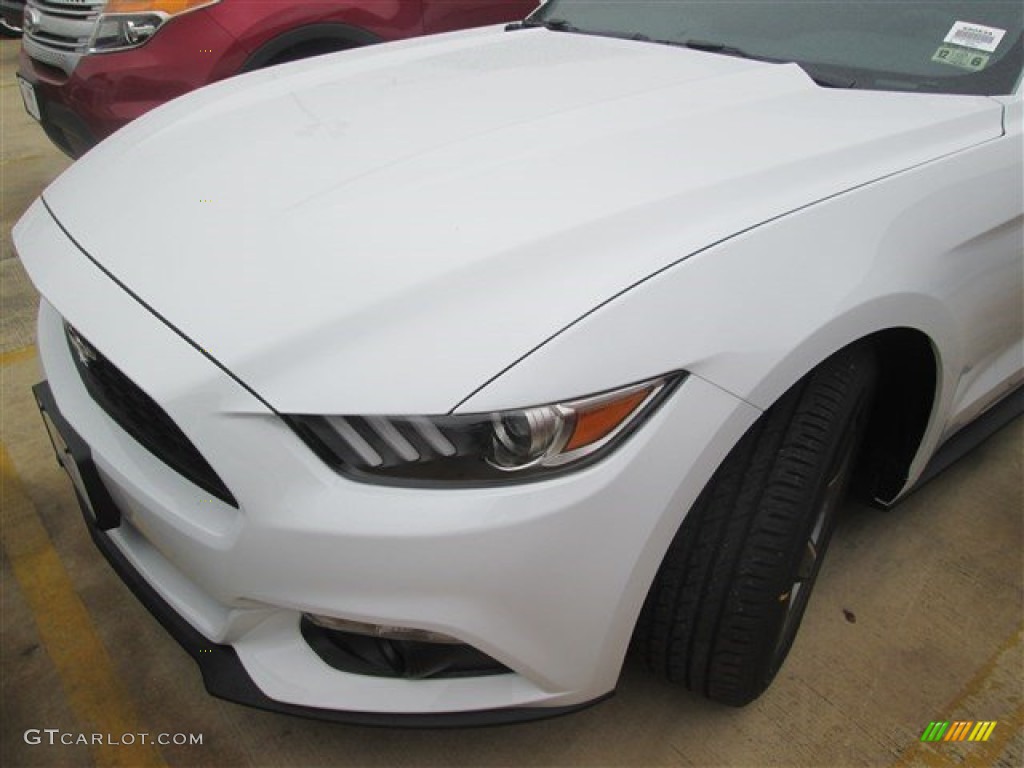 2015 Mustang V6 Coupe - Oxford White / Ebony photo #3