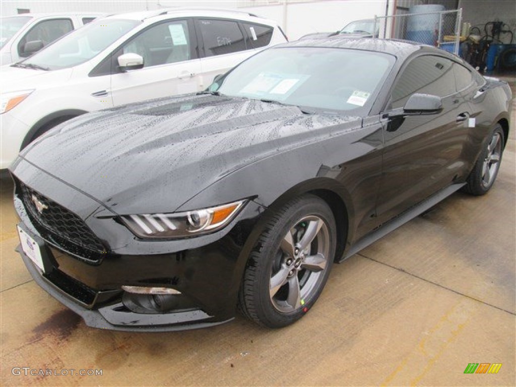 2015 Mustang V6 Coupe - Black / Ebony photo #2