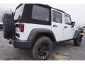 2015 Bright White Jeep Wrangler Unlimited Willys Wheeler 4x4  photo #3