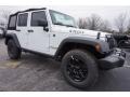 2015 Bright White Jeep Wrangler Unlimited Willys Wheeler 4x4  photo #4