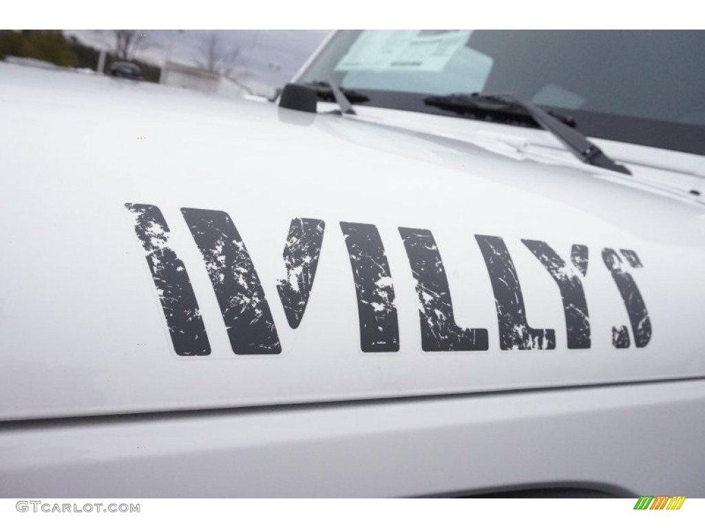 2015 Wrangler Unlimited Willys Wheeler 4x4 - Bright White / Black photo #6