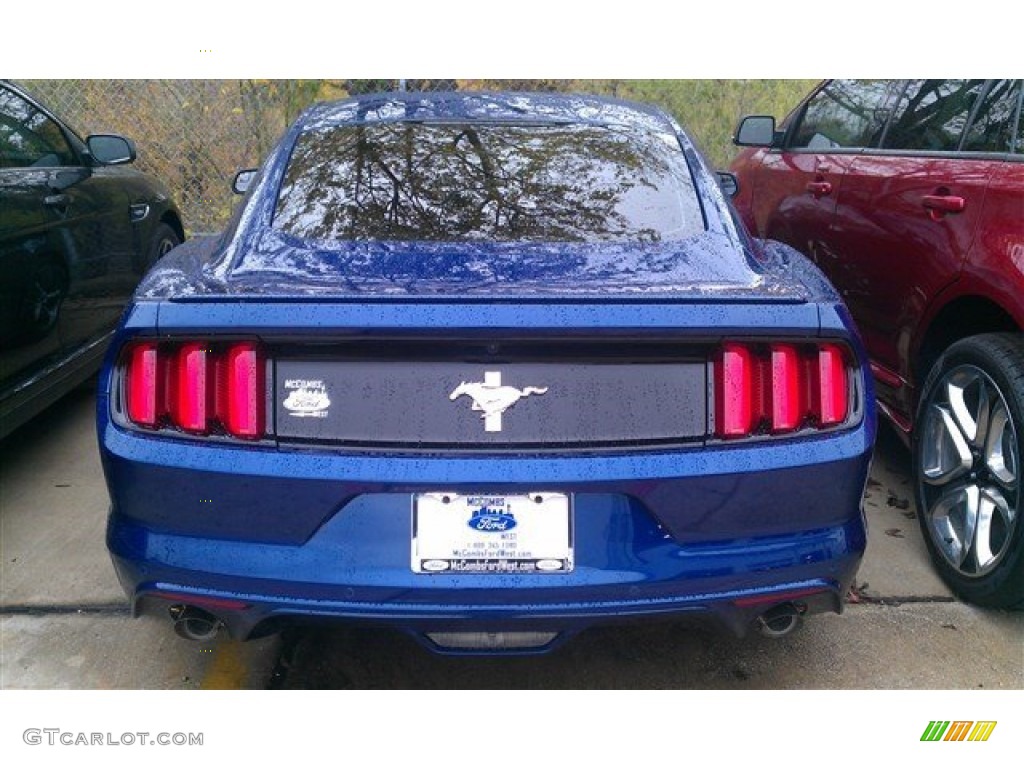 2015 Mustang V6 Coupe - Deep Impact Blue Metallic / Ebony photo #7