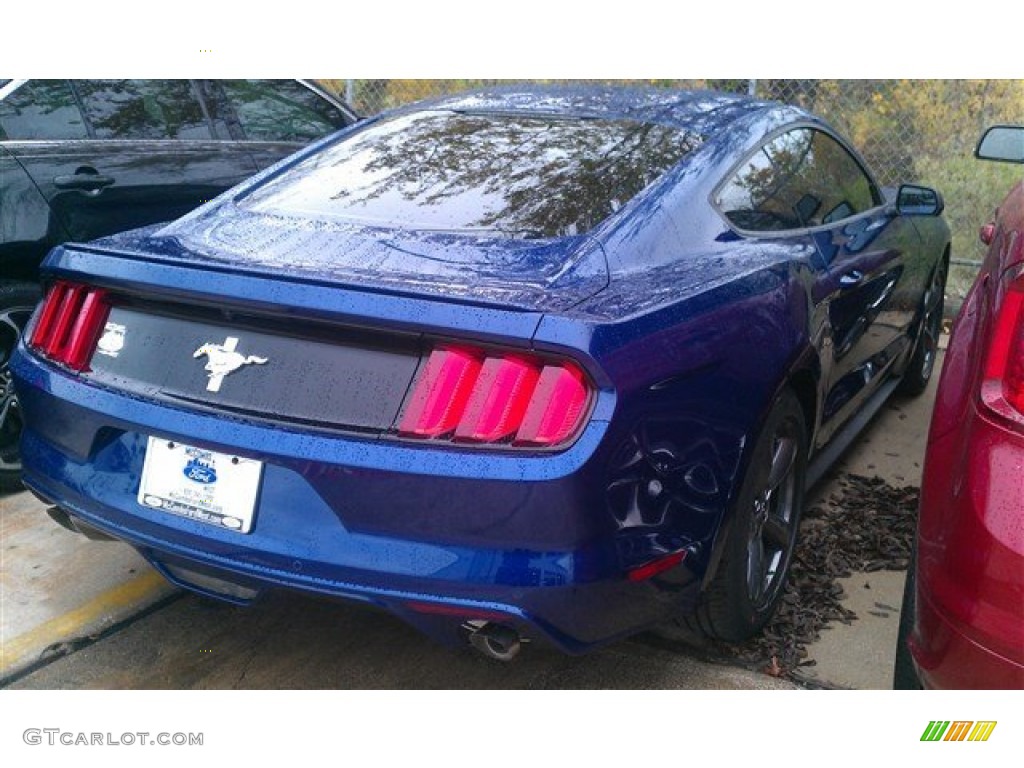 2015 Mustang V6 Coupe - Deep Impact Blue Metallic / Ebony photo #8