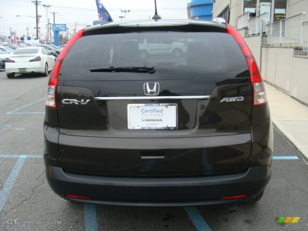 2013 CR-V EX-L AWD - Kona Coffee Metallic / Black photo #5