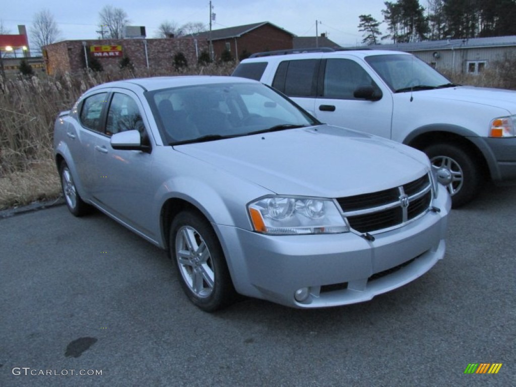 2010 Avenger R/T - Bright Silver Metallic / Dark Slate Gray photo #3