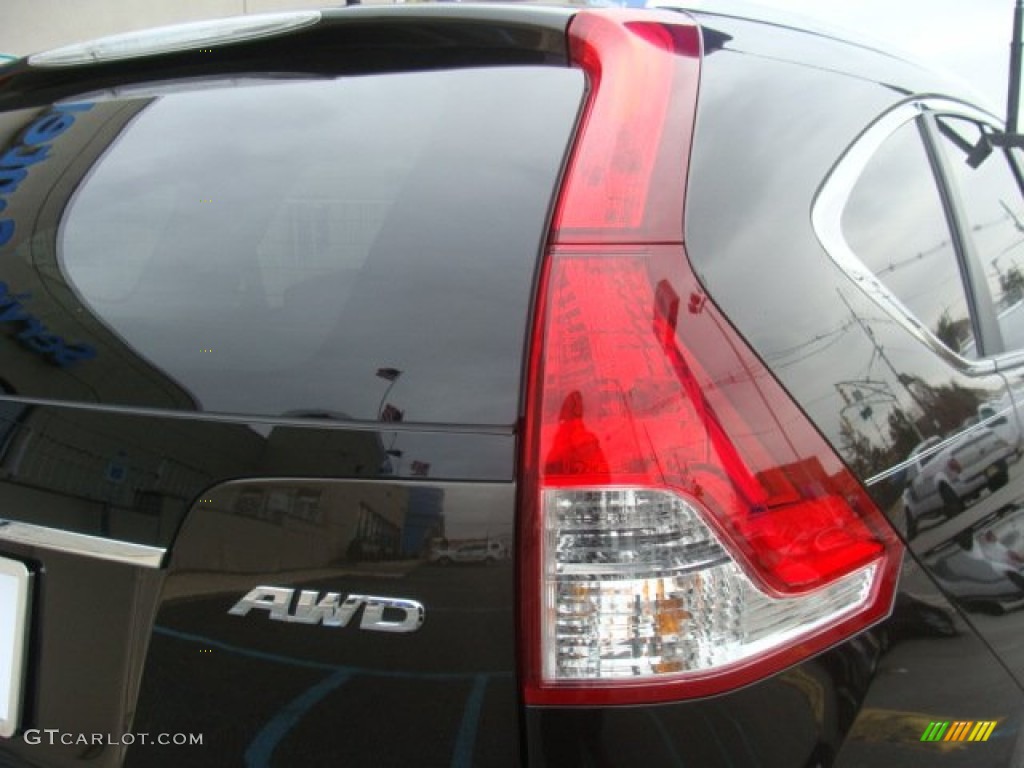 2013 CR-V EX-L AWD - Kona Coffee Metallic / Black photo #23