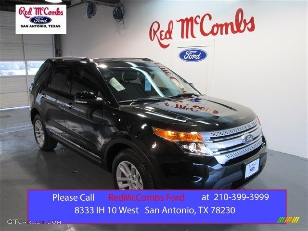 2015 Explorer XLT - Tuxedo Black / Charcoal Black photo #1
