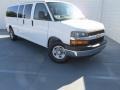 2011 Summit White Chevrolet Express LT 3500 Extended Passenger Van  photo #1
