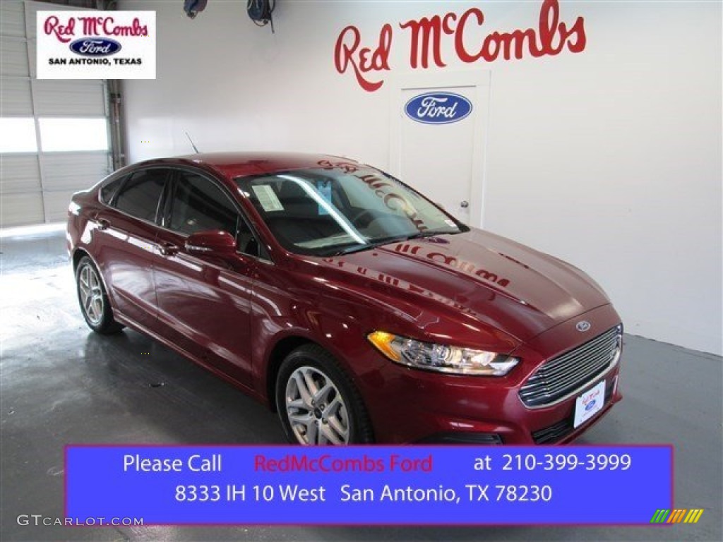 2015 Fusion SE - Ruby Red Metallic / Charcoal Black photo #1