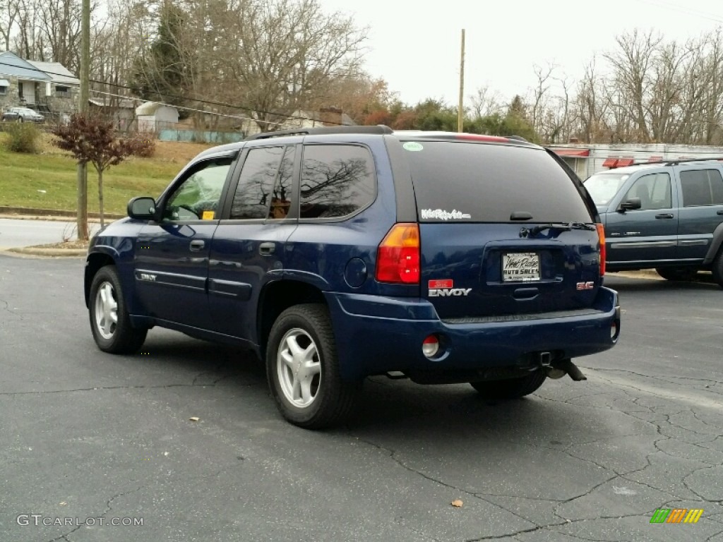 2004 Envoy SLT 4x4 - Indigo Blue Metallic / Light Tan photo #4