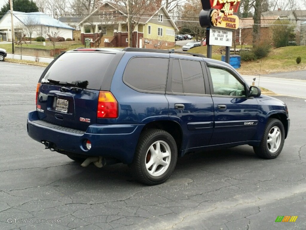 2004 Envoy SLT 4x4 - Indigo Blue Metallic / Light Tan photo #6