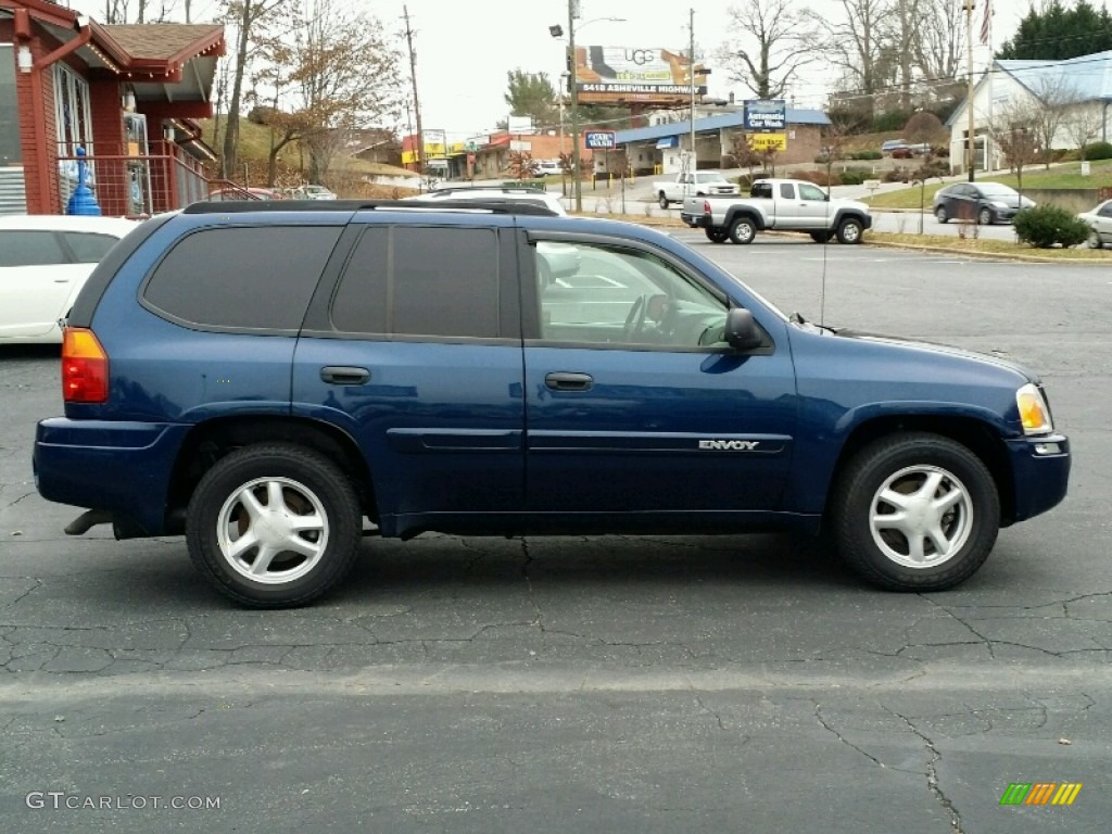 2004 Envoy SLT 4x4 - Indigo Blue Metallic / Light Tan photo #7